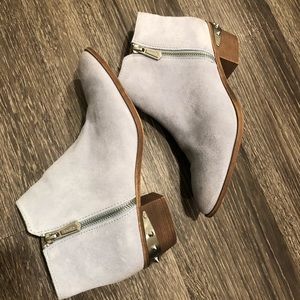 Barely worn light blue booties
